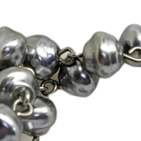 Spirit Orb Black Spinel up-designed Anne Klein Faux Circlette Pearl Chain 36" - Picture 4 of 6